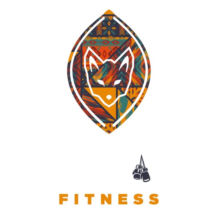 Logo Logo mit einem stilisierten Fuchs und dem Wort "FOXHOLE FITNESS" darunter.